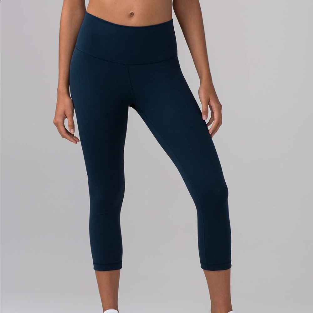 Lululemon Wunder Under Crop (Hi-Rise) (Full-On Luxtreme 21") Jaded